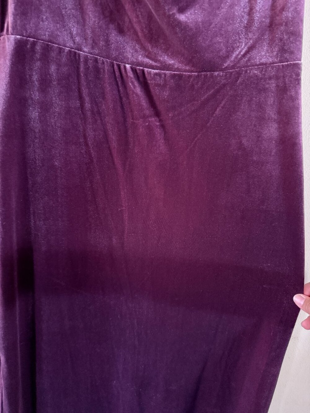 NWT Women's Taylor Dress Cowlneck Velvet Midi Wine Dress Size 14 2991M - Picture 9 of 16